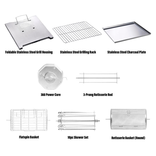 ROTO-Q 360™ Foldable Grill (Bundle)
