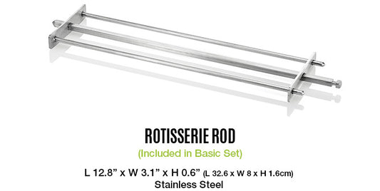 ROTO-Q 360 3-Prong Rotisserie Rod