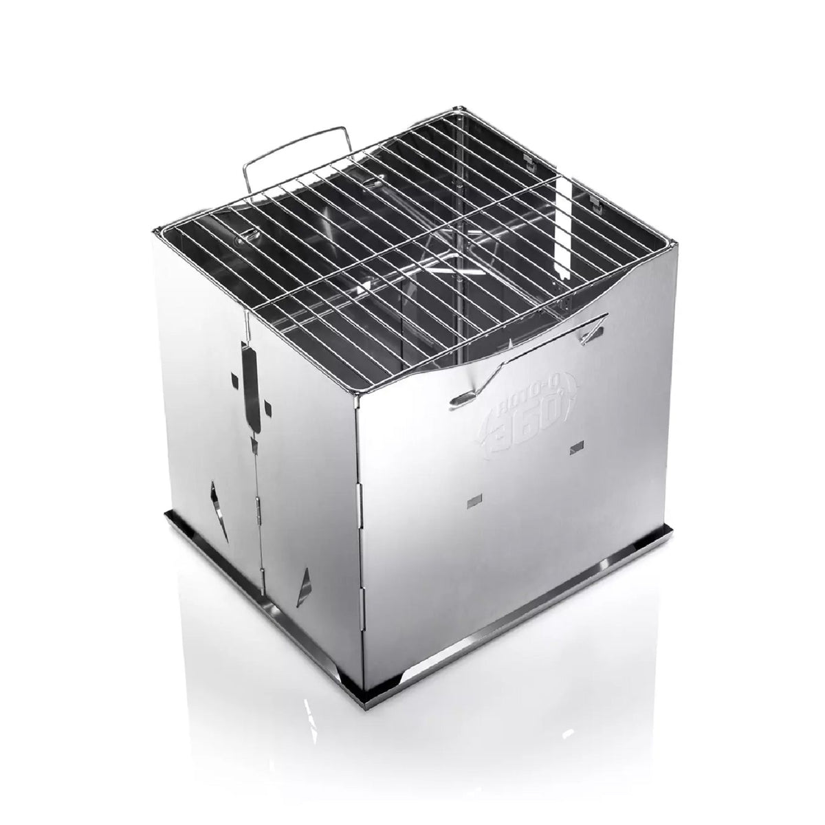 Assembled ROTO-Q 360 Foldable Stainless Steel Grill
