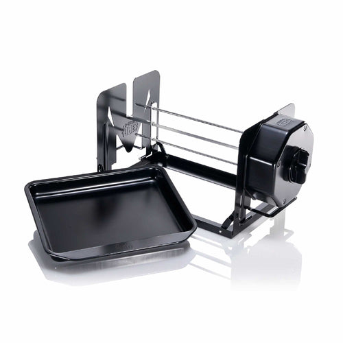 Roto-Q 360 basic set rotisserie in black, wind up rotisserie in black
