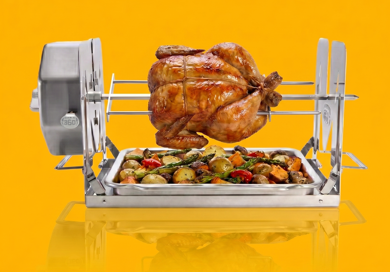 THE 5-STAR ROTISSERIE THAT FITS IN YOUR DRAWER.