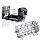 Black ROTO-Q 360 H bundle with basic unit and a hot dog rotisserie cradle