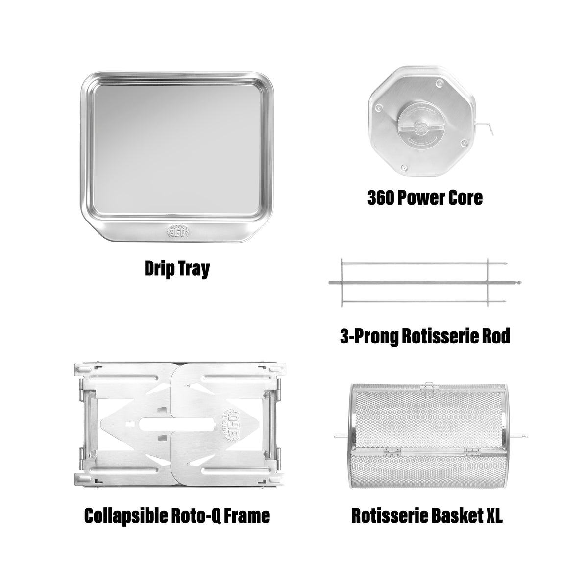 Labeled components of the ROTO-Q 360™ R-XL bundle