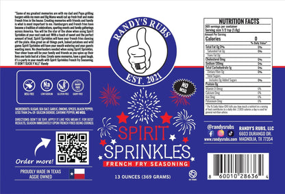 Spirit Sprinkles French Fry Seasoning + Fire Starter + Bottle Opener | ROTO-Q 360™ Fire & Flavor Kit