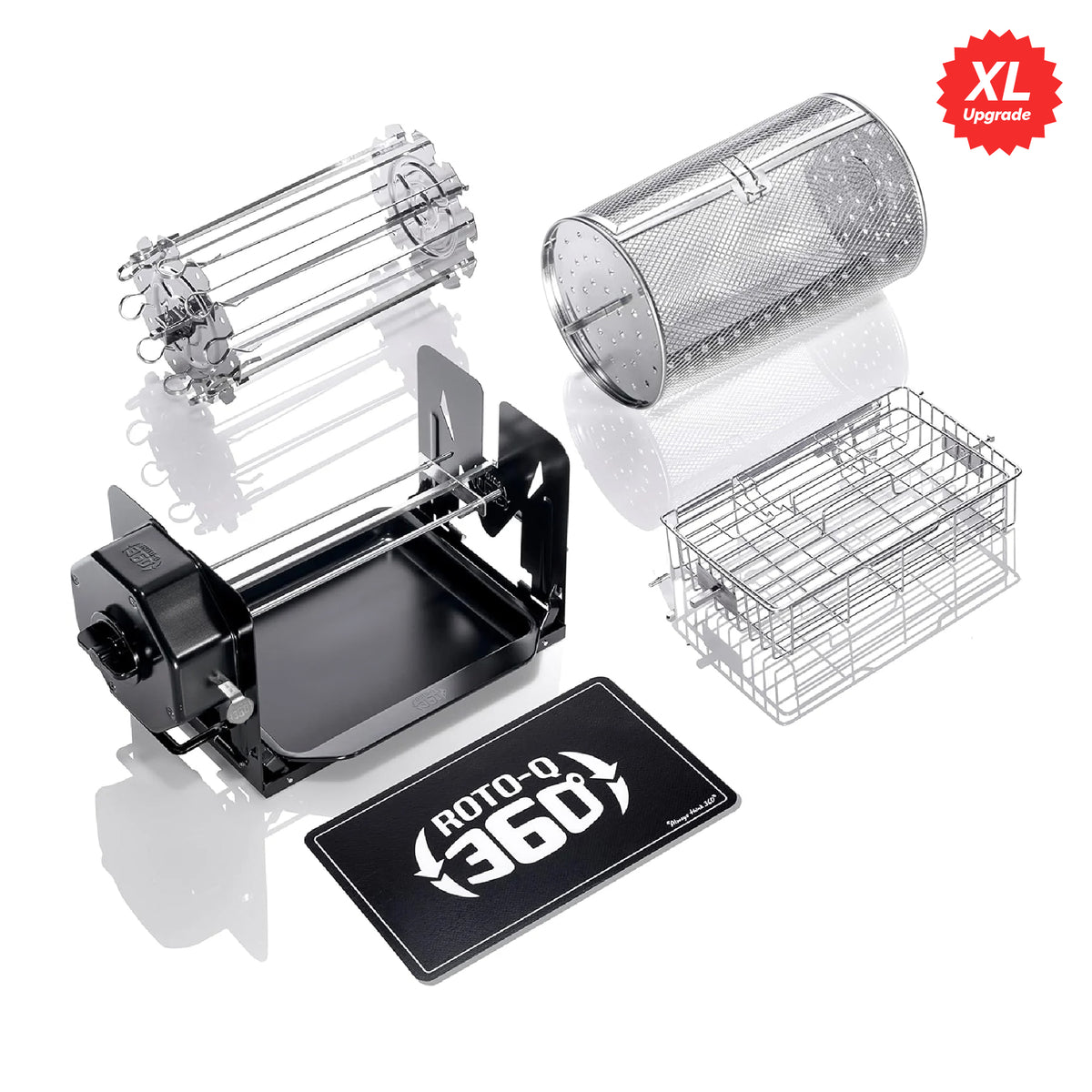 Black ROTO-Q 360 Family-Q Bundle and accessories