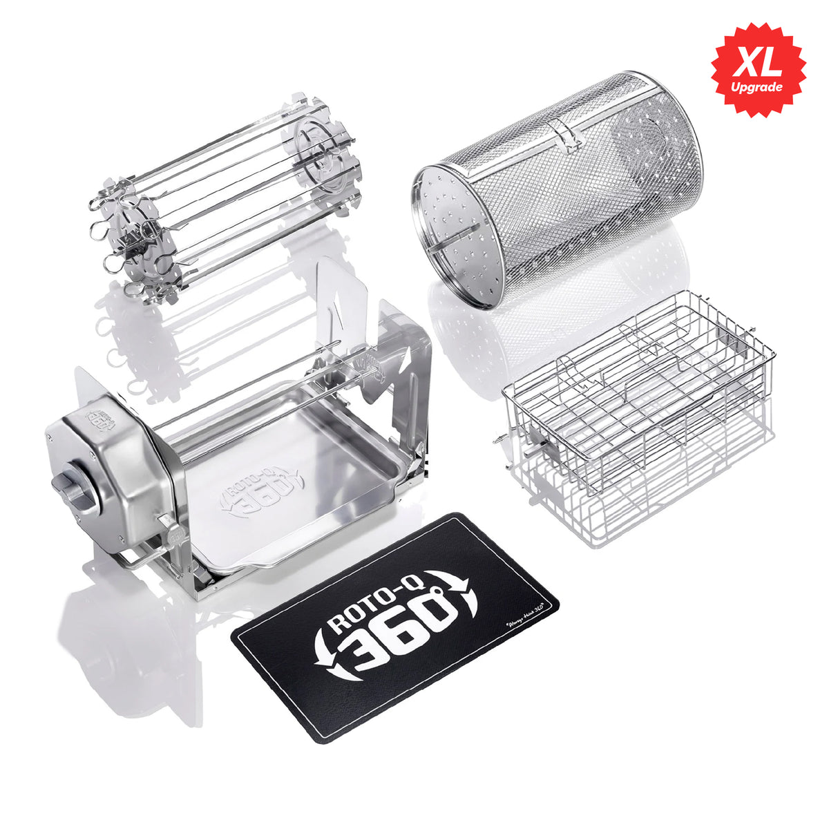 Black ROTO-Q 360 Family-Q Bundle and accessories