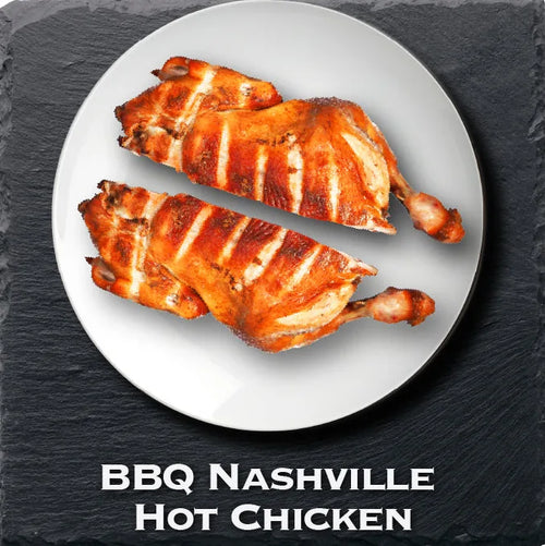 Nashville hot chicken on a plate