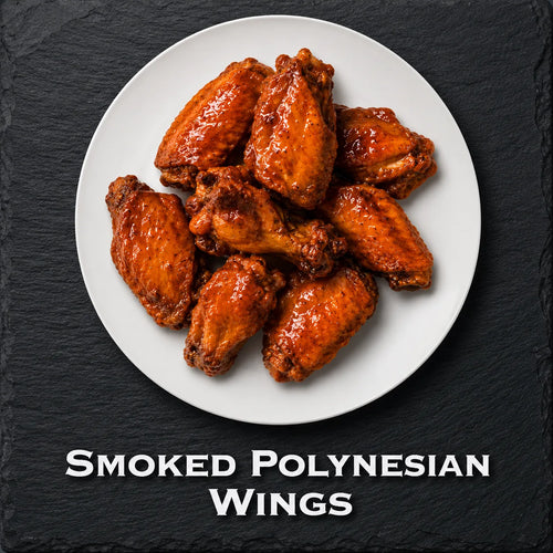 Smoked Polynesian chicken wings